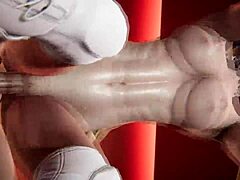 扶她街头霸王R Mika与Chun Li在3D中战斗