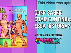 Gay guys bareback fuck novinho and leave him naked on road