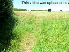 fuck buddy dares wife for outdoor action over gate