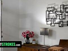 Blindfolded Stepmom Craves Dick in Panties and Miniskirt Now.