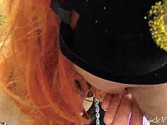 watch kitty passionately suck stranger's dick then bend over for doggy fucking in public