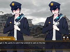 i-i just cant stop drilling nova with that sextoy in robolife2 hentai game