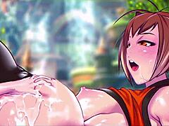 Karl X Makoto Blaz Blue用大鸡巴和大屁股在动漫Hentai中