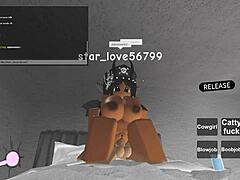 Ebony whore gives blowjob in doggystyle bent over for big black cock