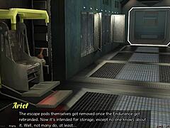 stranded in space, uh, first kiss with redhead haylee tho