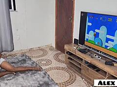 Super Mario Game Ends in Wild Sex with Fernanda Chocolatte!