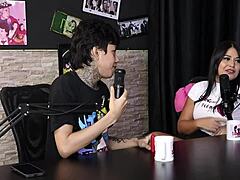 Teen in Sheer Red Lingerie Shows Off Beautiful Body for First Time