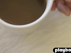 Perfect brunette Alexandra Tyler exposes nice boobs in outdoor shoot