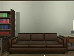 i escape the sex doll's room by riding her big tits