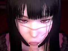 Why is Chainsaw Man chained in this hentai bondage?