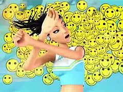 3DG点 - 小型变性人猛操巨乳变性人，疯狂3D卡通动作，法语字幕添辣。