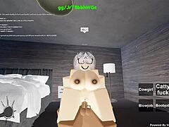 Big black cock fucks whore's ass in missionary position.