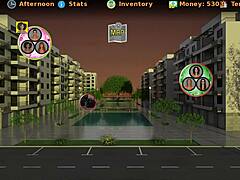 gina in yoga pants groping her pussy in big city pleasures