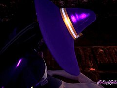 Genshin Impact 3D hentai shows Mona’s boobjob skills. She gets drilled in anime-style Japanese porn.