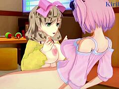 Ryona and yumi intense futanari sex with haruka and hibari 😍