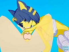 Ankha from Animal Crossing GETS FUCKED on the BEACH