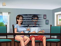 Big Tits Cowgirl Rides Hard in Summertime Saga Game