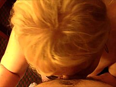 Jenna jaymes is on her knees giving a pov blowjob, wow