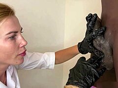 Extreme Cock Shaving with Wet Nurse in Raw Interracial Close-Up