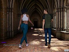 i play lust academy ep 6, watching fat teen with big tits get monster cock in dating game