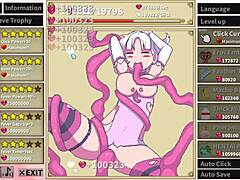 Hentai girl clicker gameplay in steamy gallery mode