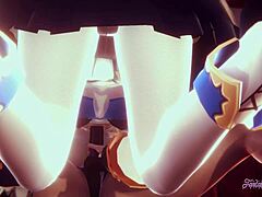 genshin impact yuri hentai with fischl licking barbara