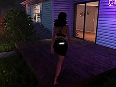 Ashley Date plays a house party game with her best friend in her room