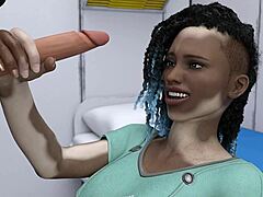 Black Virgin's Desperate Desire For Cum In Space