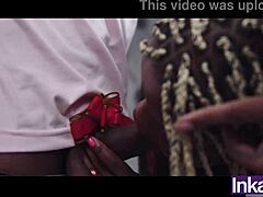 Ebony Colombian Beauty with Huge Curves Bangs Two Gay Besties