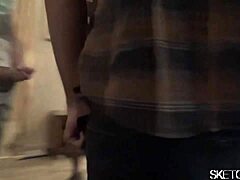 Butt action turns into raw breeding.