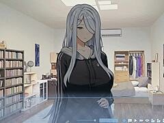 Summer Clover in harem hentai BDSM session with footjob