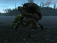 In Fallout 4, Katsu explores the vast Commonwealth with adventure.