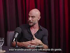 Wow, check this Brazilian anal casting with Reco Romanello and wild crowd action!