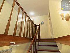 Complete gameplay my sexy neighbor part 1 with panties big tits bra slut cartoon 3d nude shower.