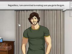 alex route part 03: student attracts muscular bodybuilder with big cock