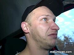 Granny Group Pickup Ends in Bareback Car Fucking