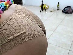 Stepmother's moans thrill in homemade New Year's threesome with husband and stepson