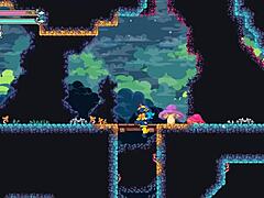 hot monster girl femdom drains his balls in flip witch pixel