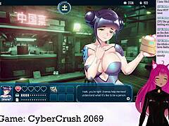 Vtuber Lewdneko Plays Cybercrush 2069 Part 1 With Big Tits 😘