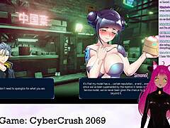 Vtuber Lewdneko Plays Cybercrush 2069 Part 1 With Big Tits 😘