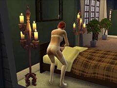 winter rose blooms with wicked solo redhead action!