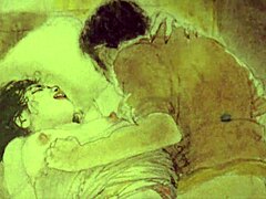 vintage erotic drawings with retro cartoon anime hentai