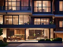 This nerdy girl gets possessed and fucks curvy bitches with a huge cock.