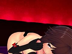 la dulce megumin is all grown up and ready to fuck in her adult bikini version. hentai in hotel setting with 3d cartoon style