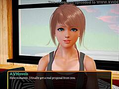 teen redhead stars in erotic cartoon game adventure