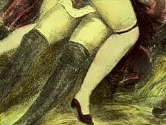 我的秘密生活揭露在复古色情动画