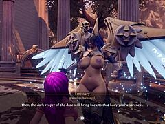 我吃了使者的剃毛阴部，喷得那么厉害 - 尼菲利姆的饲养者 ep5