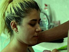 Blowjob in the Kitchen, So Hot!