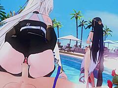 Dominance and Cowgirls: Cartoon Anime with Handjob, Riding, and Squirting