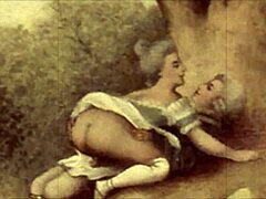 Vintage Erotic Cartoon Illustration with Retro Charm